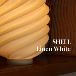 テーブルランプ / 照明ギフト / 3dプリント製照明 / Table Lamp SHELL 5枚目の画像