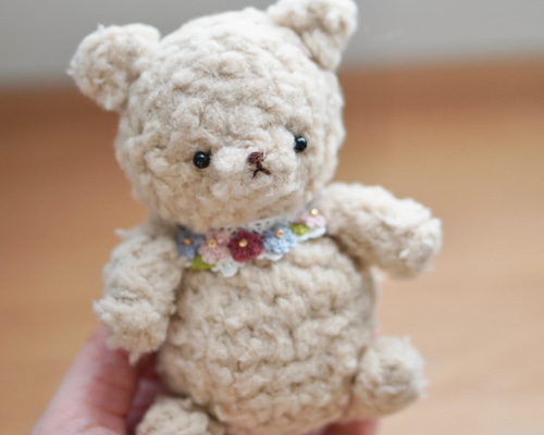 ᕱ*ᕱ様 小さなくまちゃん　あみぐるみ　ぬいぐるみ　ハンドメイド 手芸 :: あみぐるみ :: あみぐるみ キット 1玉くまちゃん H167