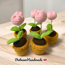 VietnamHandmade 手作りあみぐるみ ひよこ型の花 VietnamHandmade 手作りあみぐるみ ひよこ型の花 あみぐるみ