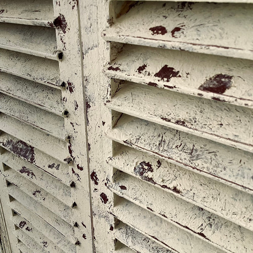 サイズ、デザインオーダー可！6段スリムキャビネット●シャビーホワイト●受注製作 受注製作】スリムキャビネット・フレンチカントリー・シャビー