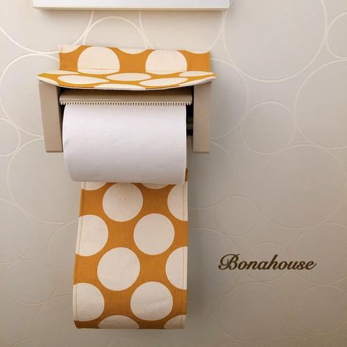 ☆人気！☆トイレットペーパーホルダーカバー 「ドット」 バス・トイレ