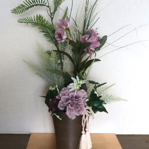 御供え花 仏花 造花 アレンジNo.10