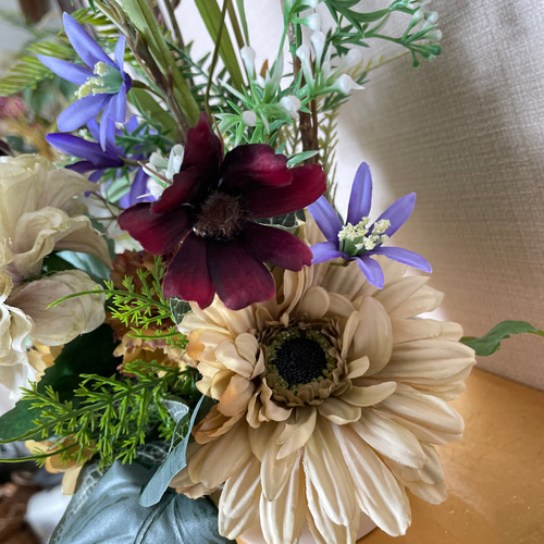 お供え花、仏花、造花、ダリア、アネモネアレンジ 982b4e9339eb01ea01279096fb6537