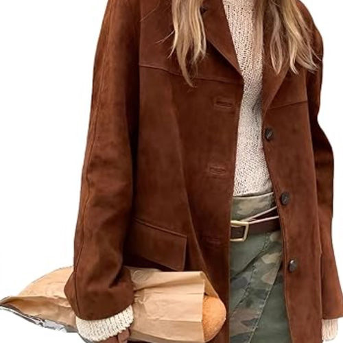 【美品】レザーコート　ジャケット　羊革　豚革　スウェード　緑　グリーン　本革　M Foxy Leather Coat w/ Fox Fur In Emerald Green -..-. ZCRAVE