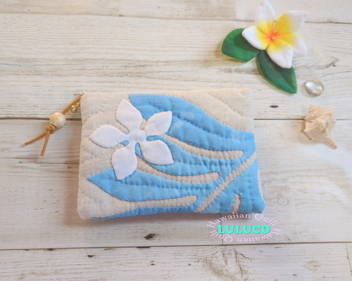 ハワイアンキルト☆フラットポーチ ☆ ウル ポーチ LULUCO 通販