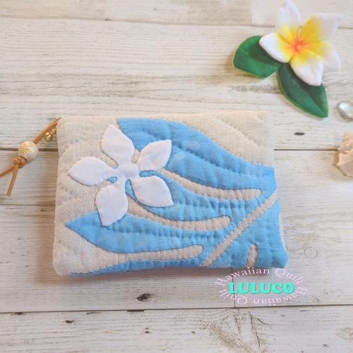 ハワイアンキルト☆フラットポーチ ☆ ウル ポーチ LULUCO 通販