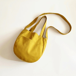 大人のマスタードイエローバッグ｜2WAYトートバッグ 肩掛け