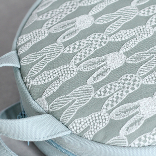 ミナペルホネン pomppia light green ハンドメイドバッグ