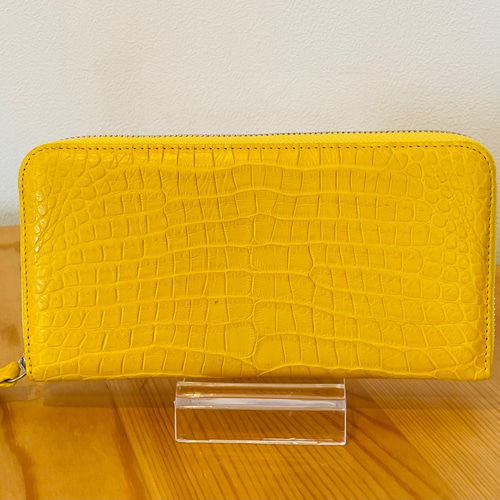 日本の職人が作った スモールクロコダイル（ポロサス） ラウンド  