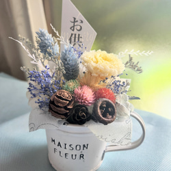 プリザーブドフラワー☆おしゃれコサージュ・髪飾り☆(ブルーー系) 卒