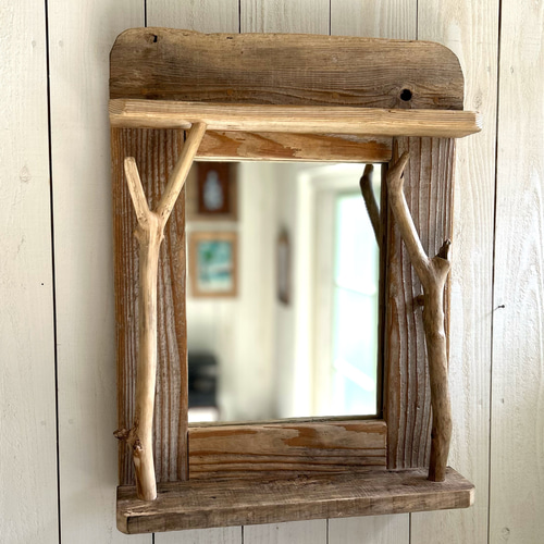 流木フレームの鏡 ドレッサー・ミラー・鏡台 Beach Craft 通販