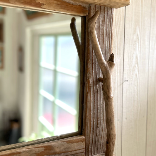 流木フレームの鏡 ドレッサー・ミラー・鏡台 Beach Craft 通販