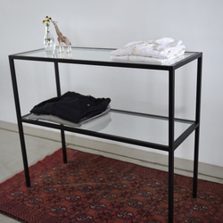 アイアン 植物棚 受注製作　アイアンシェルフ　オーダー製作可能 楽天市場】アイアン シェルフ 4段 ワイド 植物棚 幅1200*高さ1100*奥行