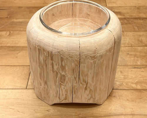 ランキングや新製品 Pet Table おもちゃ・ペット小物 No.885 Chic~ Hinoki】~Log 食器・餌やり・水やり用品