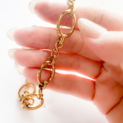 【ifumé】男女兼用 ボリュームチョーカー GOLD サージカルステンレス 金属アレルギー対応 4枚目の画像