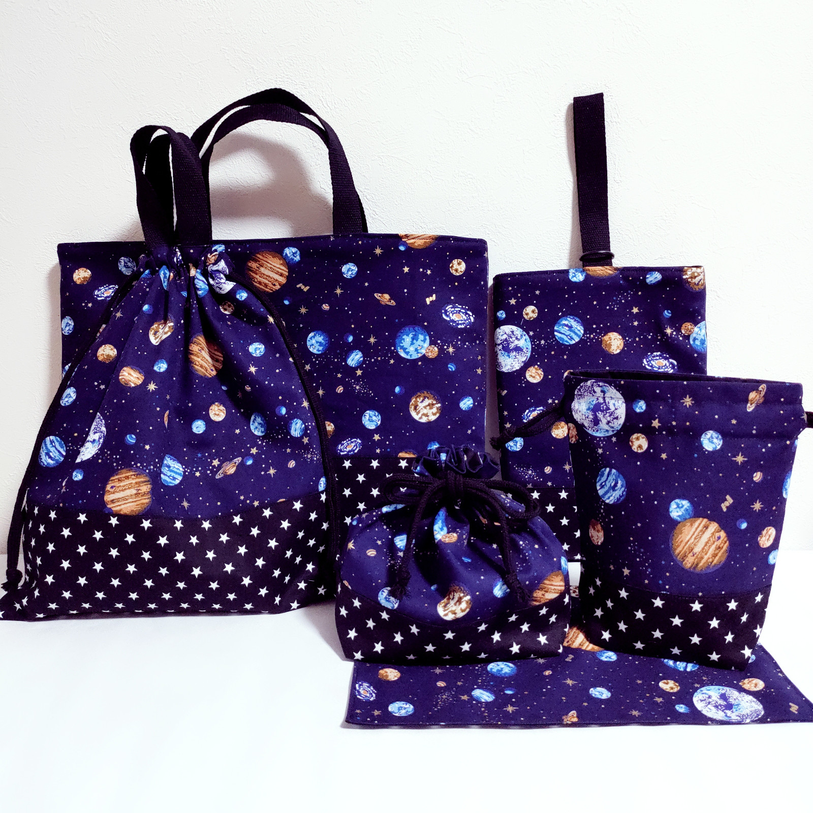 【ラスト1セット】入園セット　入学セット　6点セット　宇宙　ハンドメイド