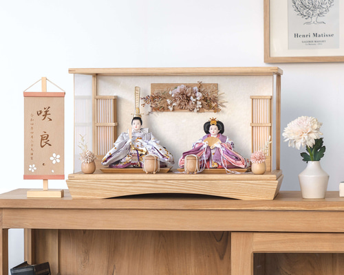 新作☆収納飾り桜　雛人形　節句人形　コンパクト　令和初節句　出産祝いひな祭り 新作☆収納飾り桜 雛人形 節句人形 コンパクト 令和初節句 出産