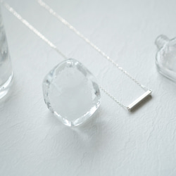 ミニ バー 両吊 ネックレス シルバー925 2枚目の画像