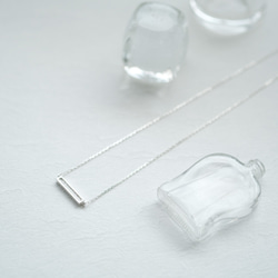 ミニ バー 両吊 ネックレス シルバー925 6枚目の画像