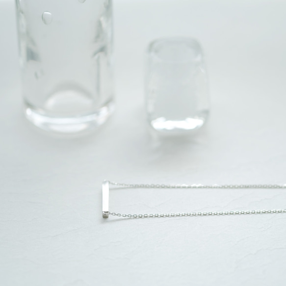 ミニ バー 両吊 ネックレス シルバー925 5枚目の画像