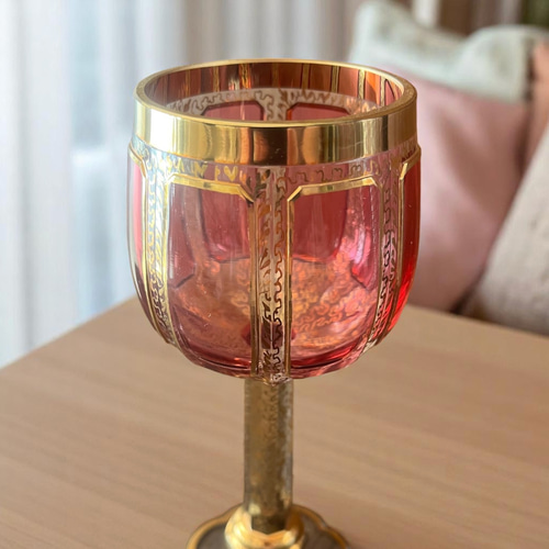 ボヘミアンワイングラス1客 ワイングラス antique art nozomi