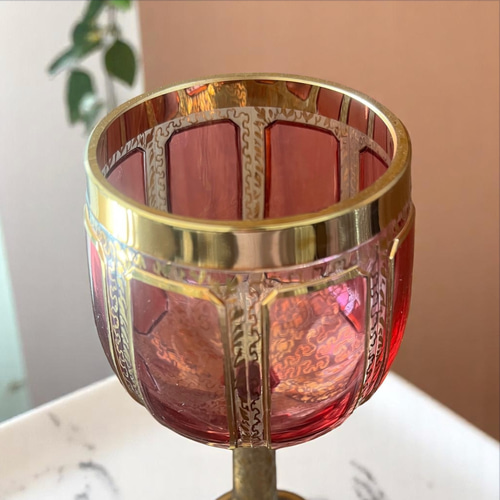 ボヘミアンワイングラス1客 ワイングラス antique art nozomi