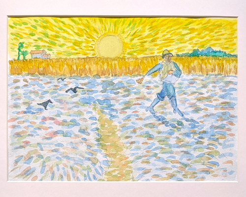 ゴッホ/ゴッホ模写/水彩画/パステル 0368e0b0924e62cc1a4fa0de8db62e