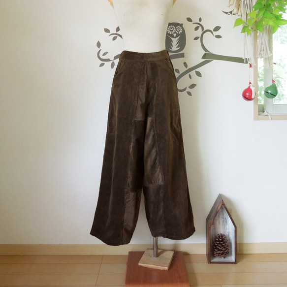 bighug ストレッチコール グリークパンツ○チャコール ロング  