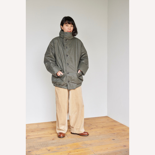 bighug ストレッチコール グリークパンツ○ベージュ ロング  