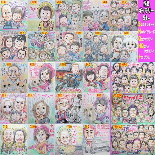 そっくりでかわいいプロの手描き似顔絵オーダーメイド:大切なご両親へ