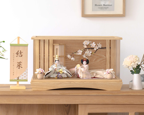 お雛様セットA　五人飾り　衣装着木製二段雛壇は含まず　ひな祭り　ぼんぼり　桜橘 お雛様セットA 五人飾り 衣装着木製二段雛壇は含まず ひな祭り