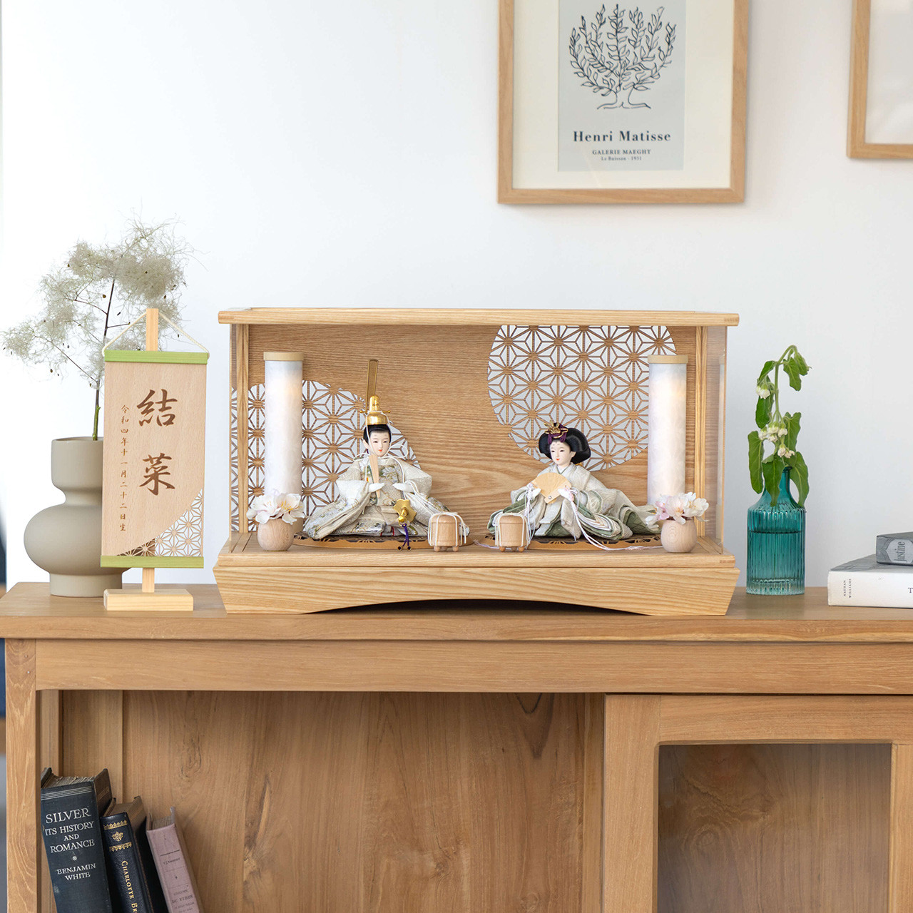 ことのつぼみ（3TK-0100）（このは）麻の葉｜ケース｜コンパクトな雛人形｜ひな祭り｜雛人形｜ひな人形｜コンパクト