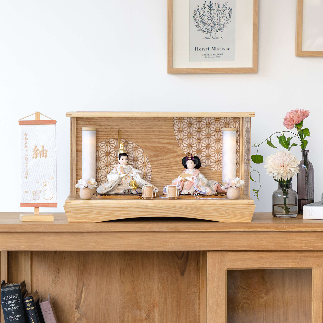 ことのつぼみ（3TH-0111）（はな）麻の葉｜ケース｜コンパクトな雛人形｜ひな祭り｜雛人形｜ひな人形｜コンパクト