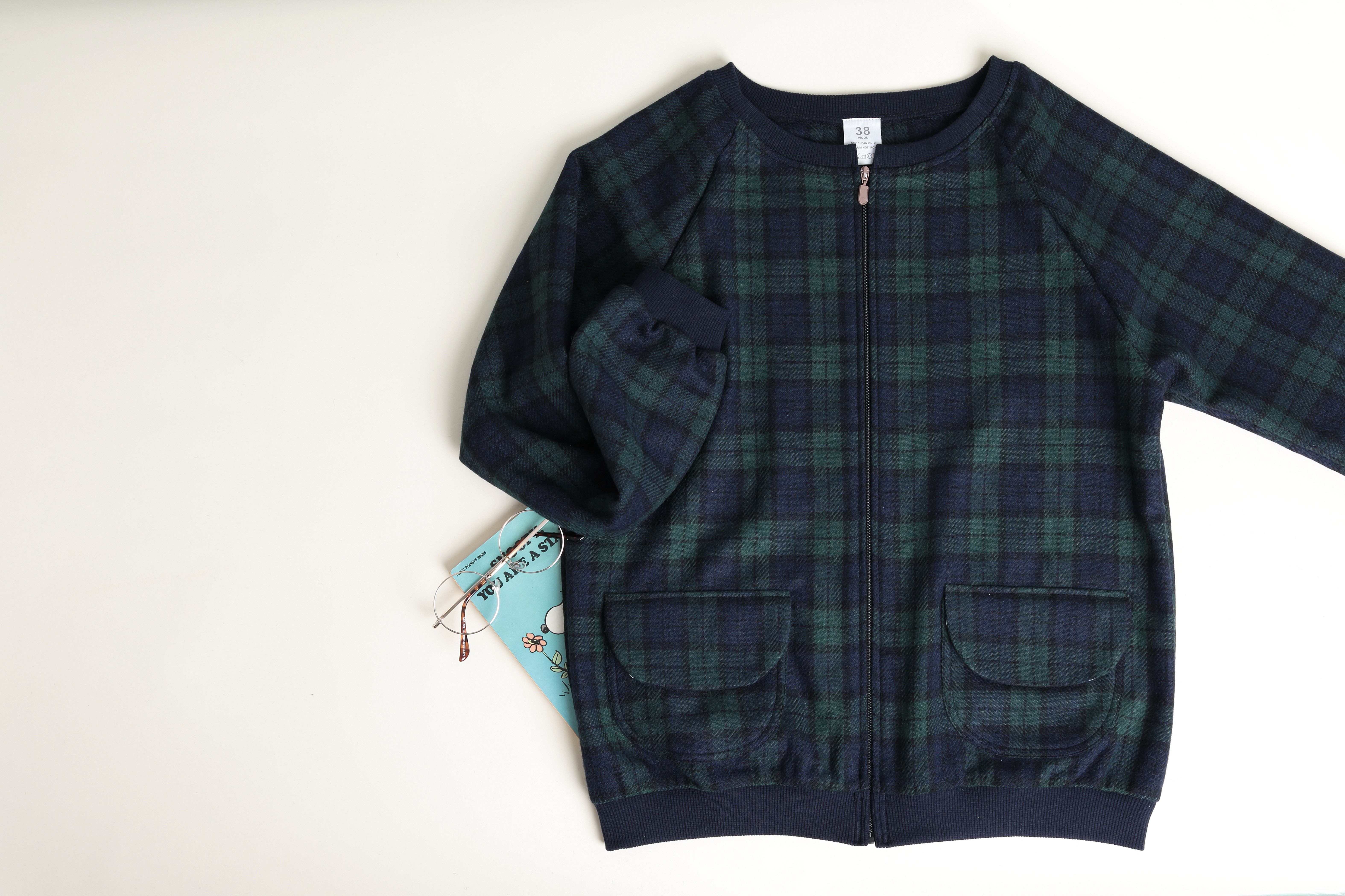 【数量限定】WOOLチャックパーカー♡ブラックウォッチ