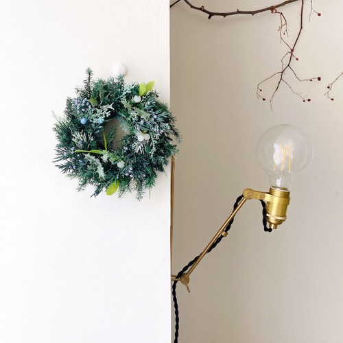 超早割クリスマス2025 エバーグリーン ヤドリギクリスマスリース