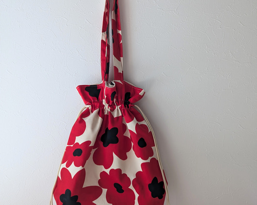 北欧 花柄巾着トートバッグ トートバッグ ＊＊*Lemoon*＊＊ 通販