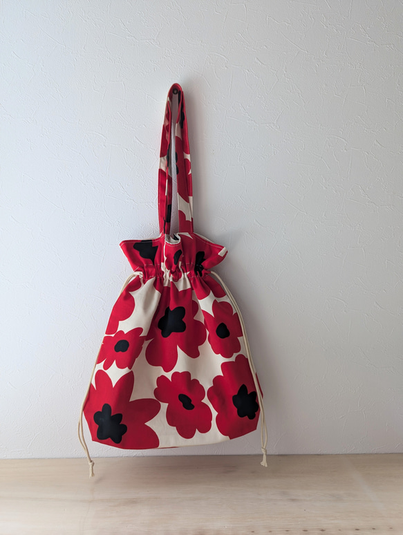 北欧 花柄巾着トートバッグ トートバッグ ＊＊*Lemoon*＊＊ 通販