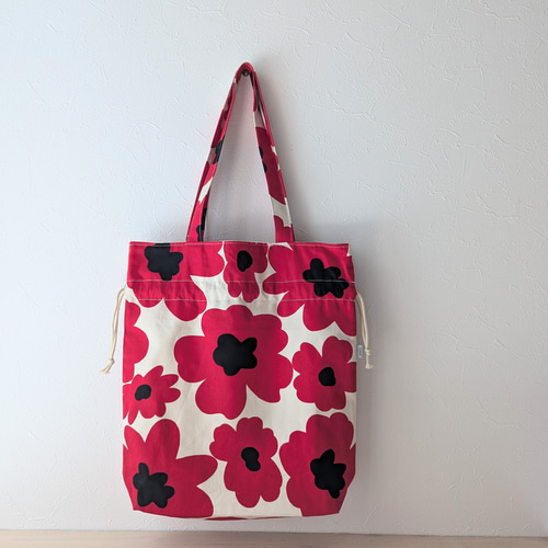 ハンドメイド 保冷バッグ レッスンバッグ 巾着 トートバッグ 花柄 ハンドメイド 保冷バッグ レッスンバッグ 巾着 トートバッグ 花