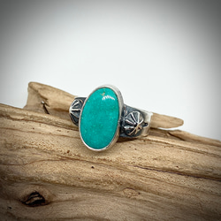 ナンバーエイト ターコイズ トルコ石 シルバーリング 指輪 22号