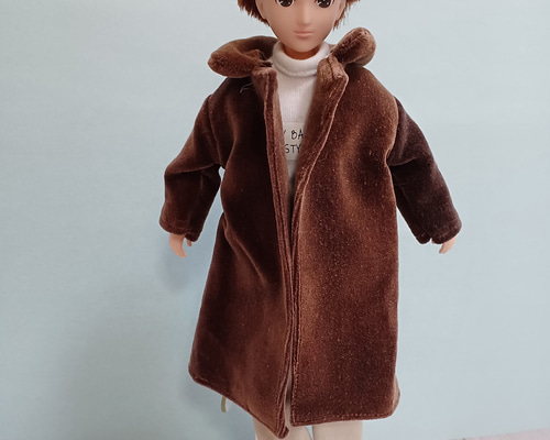 リカちゃん　洋服　ツイード❤︎ロングコート  ハンドメイド リカちゃん 洋服 ツイード❤︎ロングコート ハンドメイド - メルカリ