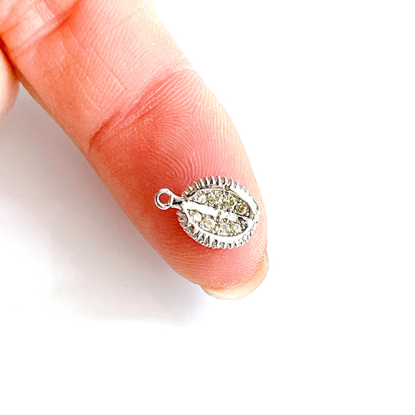 ejp7021【1個】宝石の種 ドリアン キュービックジルコニア チャーム 4枚目の画像