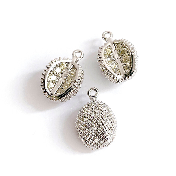 ejp7021【1個】宝石の種 ドリアン キュービックジルコニア チャーム 2枚目の画像