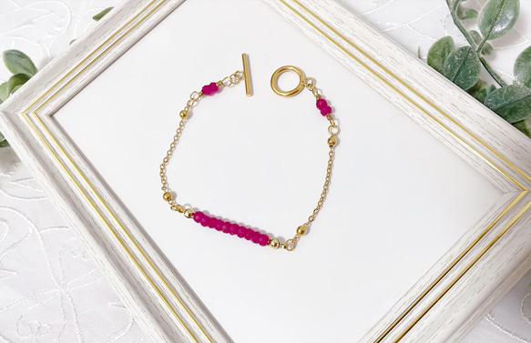 ＊ルビーのブレスレット＊〜エレガント&エキゾチック〜 8枚目の画像