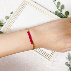 ＊ルビーのブレスレット＊〜エレガント&エキゾチック〜 4枚目の画像