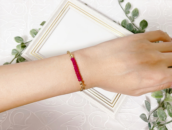 ＊ルビーのブレスレット＊〜エレガント&エキゾチック〜 4枚目の画像