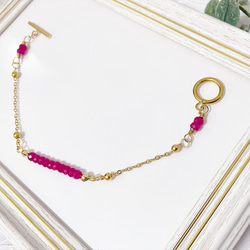 ＊ルビーのブレスレット＊〜エレガント&エキゾチック〜 7枚目の画像