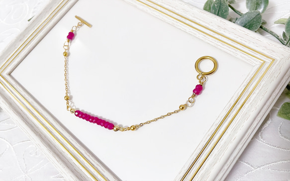 ＊ルビーのブレスレット＊〜エレガント&エキゾチック〜 7枚目の画像