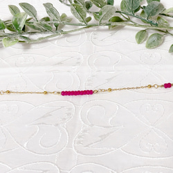 ＊ルビーのブレスレット＊〜エレガント&エキゾチック〜 9枚目の画像