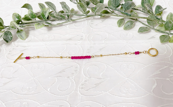 ＊ルビーのブレスレット＊〜エレガント&エキゾチック〜 9枚目の画像