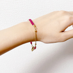 ＊ルビーのブレスレット＊〜エレガント&エキゾチック〜 3枚目の画像